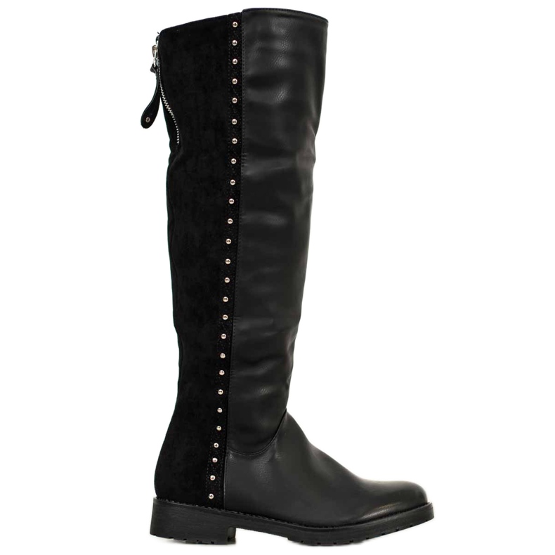 Bella Paris Warme schwarze Stiefel