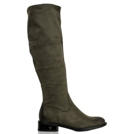 VINCEZA Wildlederstiefel grün