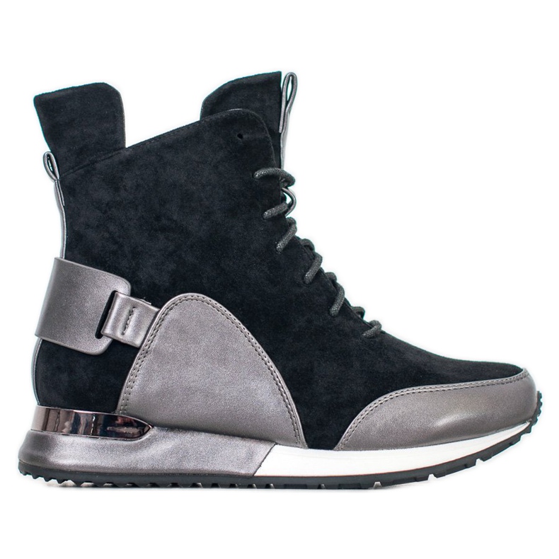 Goodin Mode-Turnschuhe schwarz grau