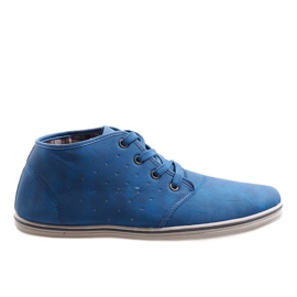 Modische hohe Sneakers TL354-6 Marineblau