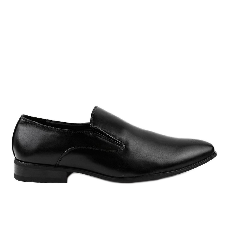 Schwarze elegante Halbschuhe 6-317 Loafer