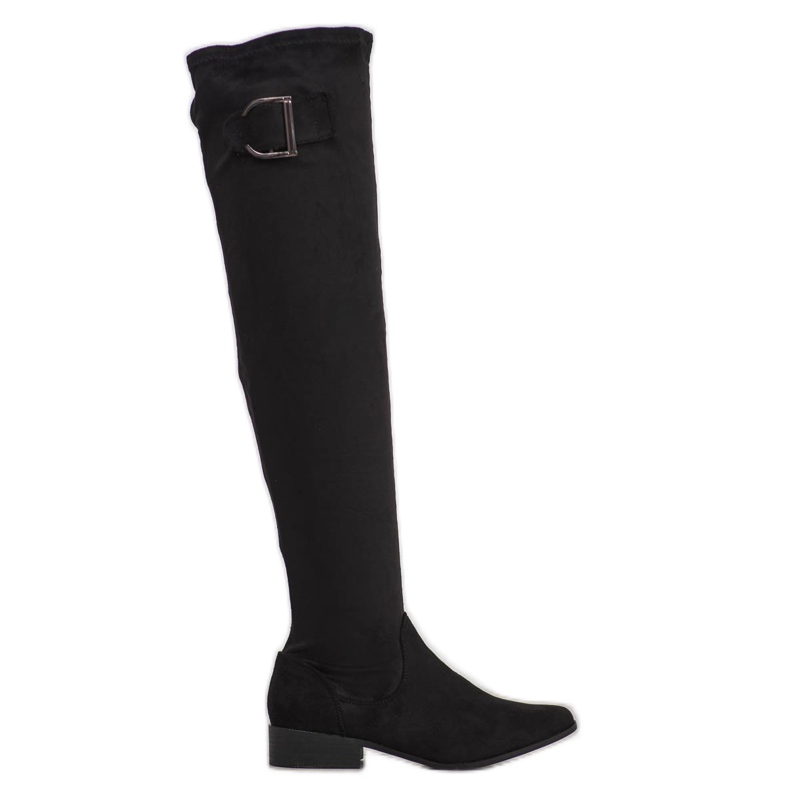 Jumex Elegante Stiefel mit Schnalle schwarz