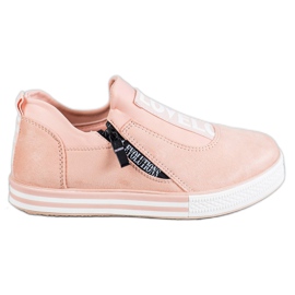 SHELOVET Modische Slip-On-Sneakers rosa