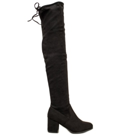SHELOVET Overknee-Stiefel schwarz