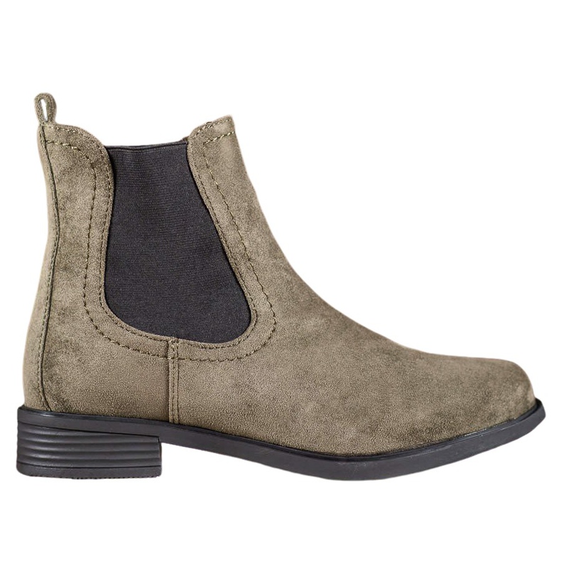 Ideal Shoes Lässige Chelsea-Boots grün