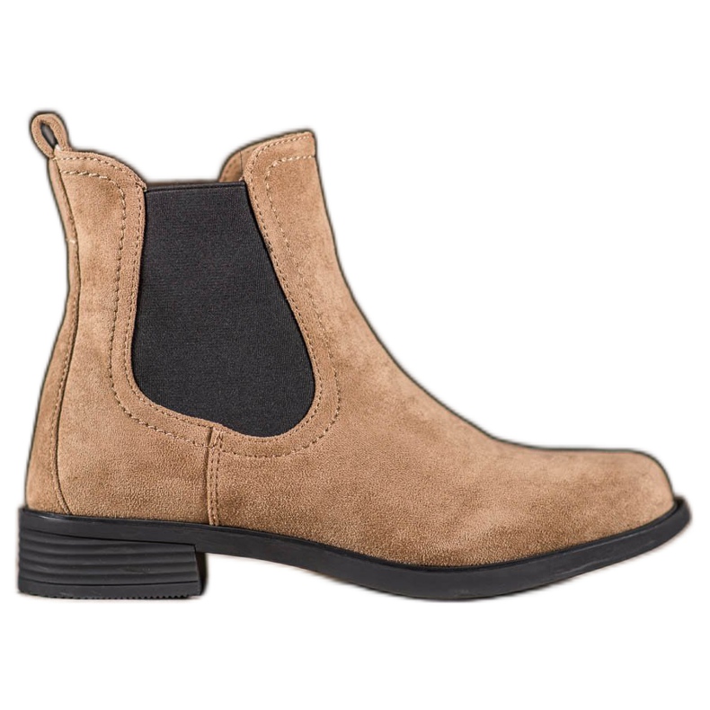 Ideal Shoes Lässige Chelsea-Boots braun