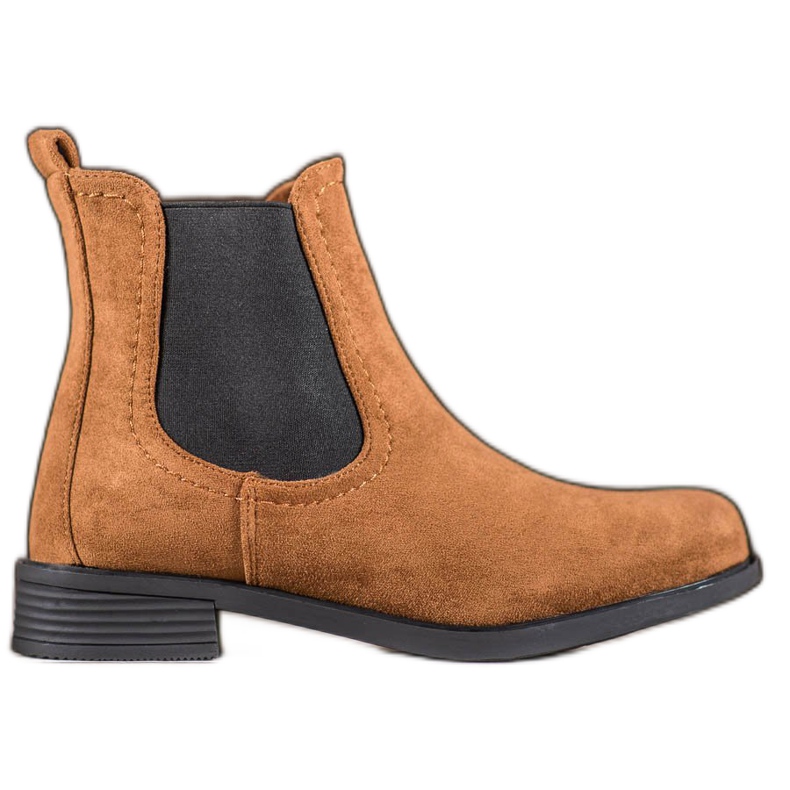 Ideal Shoes Lässige Chelsea-Boots braun