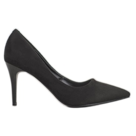 Kylie Klassische Wildleder-Heels schwarz