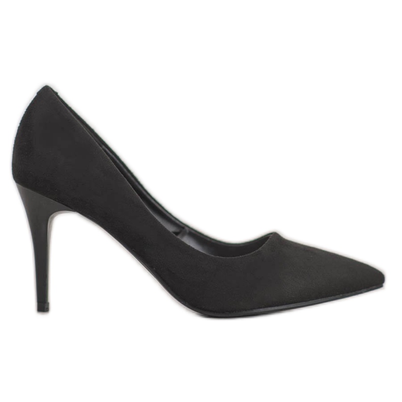 Kylie Klassische Wildleder-Heels schwarz