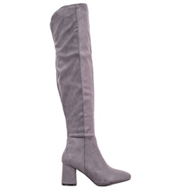 Seastar Elegante Stiefel an einem Pfosten grau