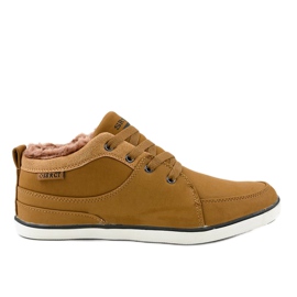 Braune isolierte Herren-Sneaker 14M476