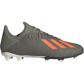 Adidas X 19.3 Fg M EF8365 Fußballschuhe grün grau
