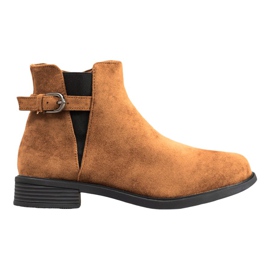 Ideal Shoes Wildleder Stiefeletten braun