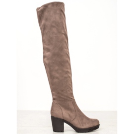 SHELOVET Plateaustiefel braun