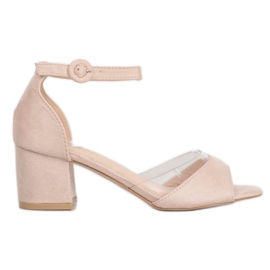 SHELOVET Wildleder Pumps braun