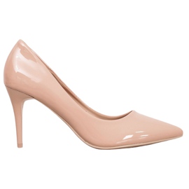 Kylie Klassische Pumps aus Öko-Leder beige