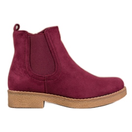 SHELOVET Burgunder Stiefel rot