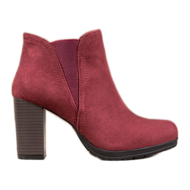 SHELOVET Slip-On-Stiefel an einem Pfosten rot