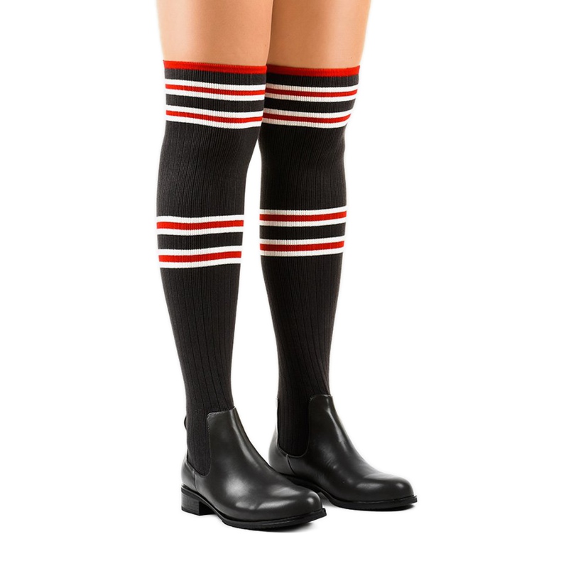 Graue Musketierstiefelsocke FD-69