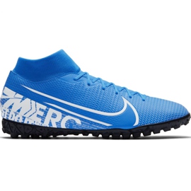 Nike Mercurial Superfly 7 Academy M Tf AT7978 414 Fußballschuhe mehrfarbig blau