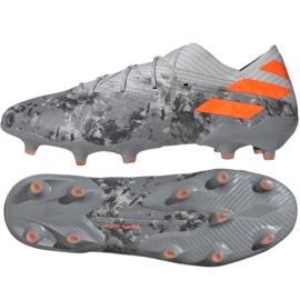 Adidas Nemeziz 19.1 Fg M EF8281 Fußballschuhe rot grau