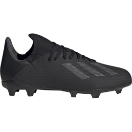 Die adidas X 19.3 Fg Jr F35364 Fußballschuhe schwarz schwarz