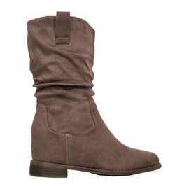 Super Mode Klassische Cowboystiefel khaki grün