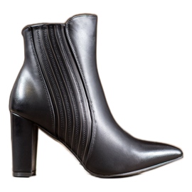 SHELOVET Sexy schwarze Stiefel