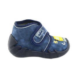 Befado Kinderschuhe 525P012 marineblau gelb