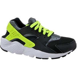 Nike Huarache Run Gs W 654275-017 Schuhe schwarz gelb