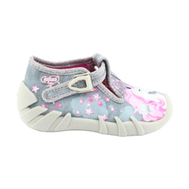 Befado Kinderschuhe 110P363 rosa grau