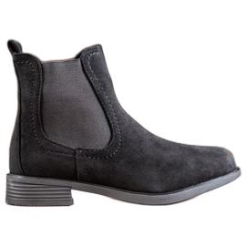 Ideal Shoes Lässige Chelsea-Boots schwarz