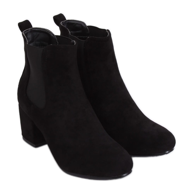 Schwarze Chelsea-Boots, schwarz 2208-132 Schwarz