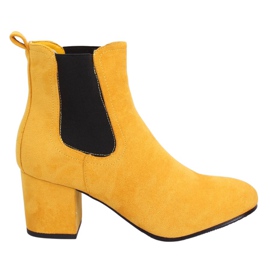 Gelbe Chelsea Boots, gelb 2208-132 Gelb