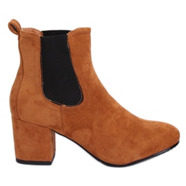 Chelsea Boots High Heels Kamel 2208-132 Kamel braun
