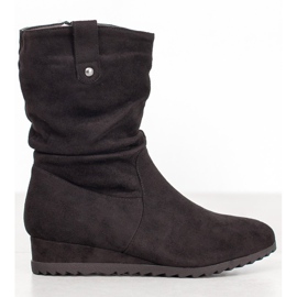 SHELOVET Cowboystiefel auf einem Keil schwarz