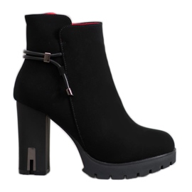 SHELOVET Textilstiefeletten auf der Plattform schwarz