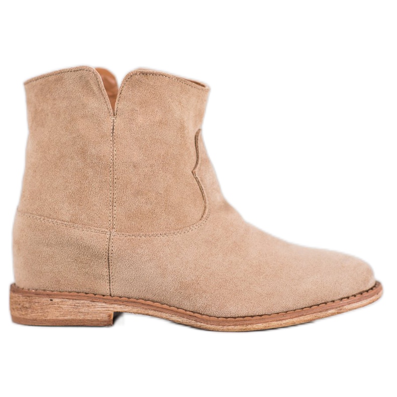 Bella Paris Cowboystiefel aus Wildleder beige