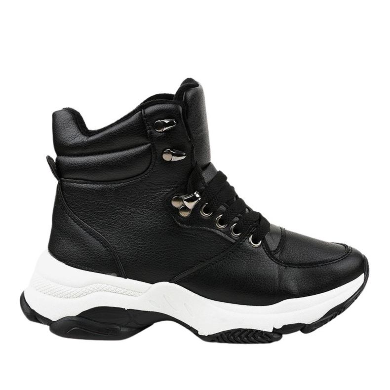 Schwarze Damen-Sneaker mit Isolierung C-3132