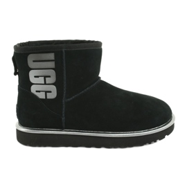 Ugg Classic Mini Ugg Rubber Logo W 1110087-BMT Schuhe schwarz grau