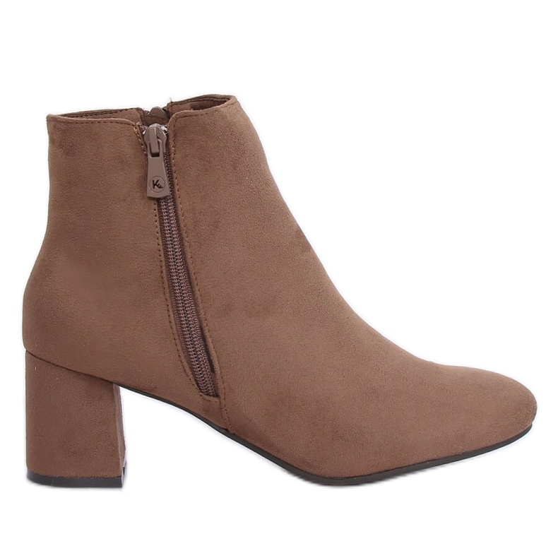 Beige Stiefel mit hohem Absatz K1825116 Taupe