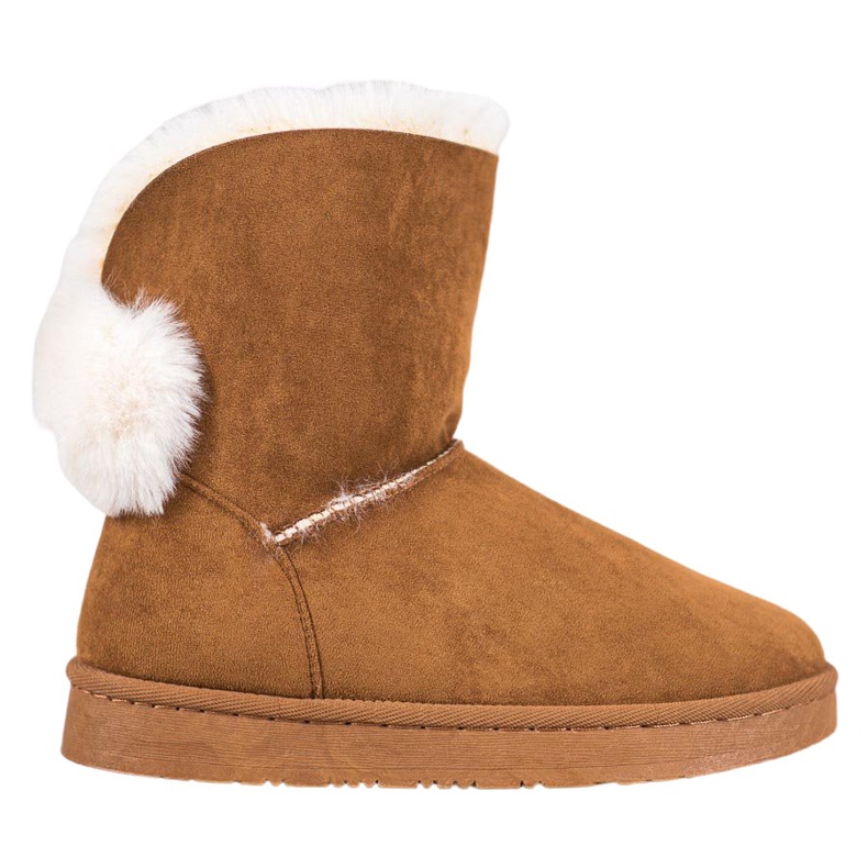 SHELOVET Warmes Wildleder Mukluki braun