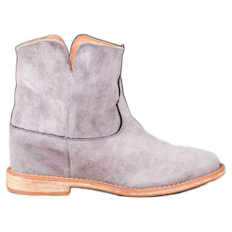 Bella Paris Cowboystiefel aus Wildleder grau