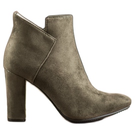 Sexy VINCEZA Wildlederstiefel grün