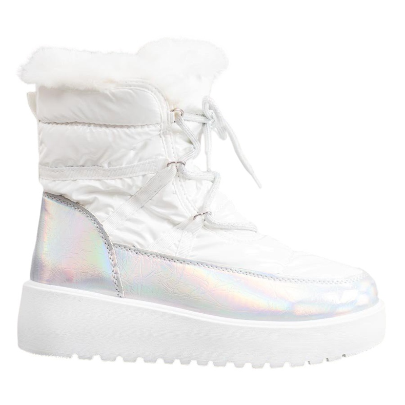 Bella Paris Modische Schneestiefel weiß