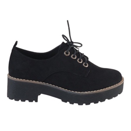 Schwarze Schuhe mit hohen Absätzen LL183