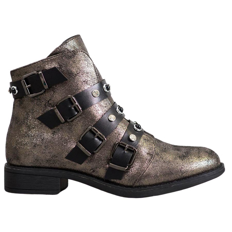 Forever Folie Stylische Stiefel mit Jets braun gelb