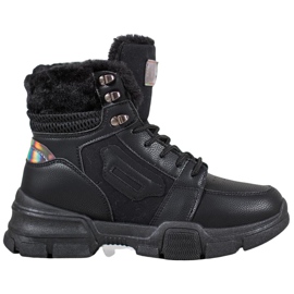 SHELOVET Sportschuhe mit Holo-Effekt schwarz