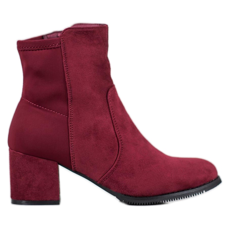 J. Star Burgunder Stiefel rot
