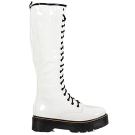 Seastar Schnürstiefel mit Öko-Leder weiß